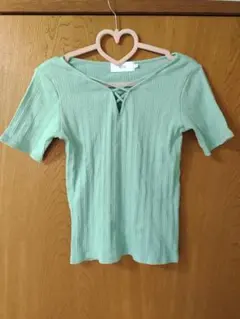 AZUL グリーン 半袖Tシャツ トップス　カットソー　Ｓ