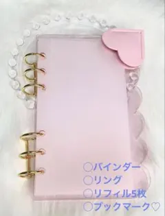 大人気 アクリルバインダー A6 saving バインダー貯金 ピンク 家計管理