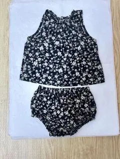 花柄セットアップ ベビー服 ノースリーブのサムネイル