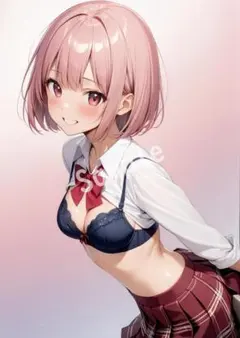 アニメファンアート JK グラビア A4 ポスター イラスト ★00278264