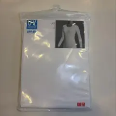 エアリズム UVカット クルーネックT 長袖 UNIQLO ホワイト