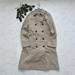 8910✾ナチュラルビューティーベーシック✾トレンチコート【L】ベージュ/定番
