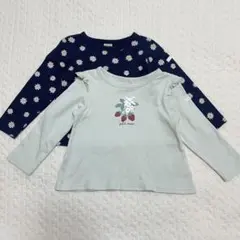 プティマイン　長袖Tシャツ　90cm　2枚セット　女の子