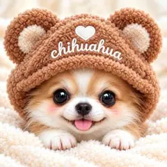 新柄‼️犬柄【382】限定パネル生地　　チワワ