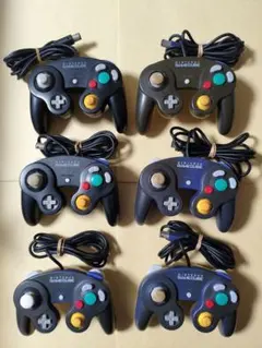 ゲームキューブ コントローラー 6個 ブラック バイオレット DOLh003