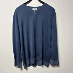 JOSEPH ABBOUD Vネック ニット 3L ブルーのサムネイル