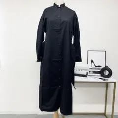 エルメス 刺繍 コットン シャツワンピース ブラックのサムネイル