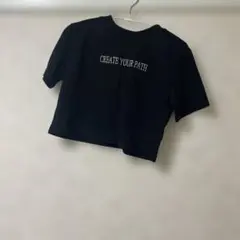 【現品限り！】 GRLロゴ刺繍ショート丈Tシャツ［pm378］