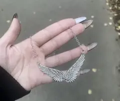 ネックレス シルバー チョーカー グランジ パンク 平成 y2k ギャル 羽