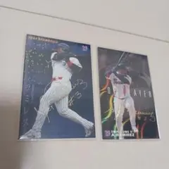 (美品)プロ野球チップスカードラミレスサイン入り２枚