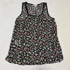 【美品】BCBGeneration 花柄シアータンクトップノースリーブブラウスSのサムネイル