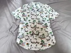 H&M アロハシャツ 半袖 総柄 ホワイト系のサムネイル