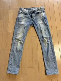 DENHAM BOLT Skinny Fit Black Jeans W28美品 - メルカリ