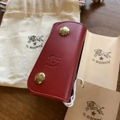 IL BISONTE 赤 レザー キーケース IL BISONTE イルビゾンテ キーケース キーリング キーホルダー