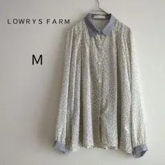【春服♡】LOWRYS FARM　シアーシャツ　M　長袖シャツ　レオパード