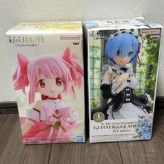 魔法少女まどか☆マギカ　鹿目まどか　リゼロ　レム　フィギュア2セットのサムネイル
