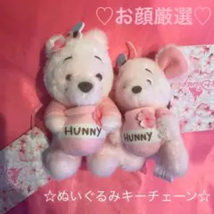 レア♡お顔厳選♡プーさん&ルー♡ぬいぐるみキーホルダー♡SAKURA 2022