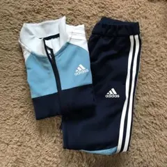 adidas ジャージ 130サイズ 青/ネイビー