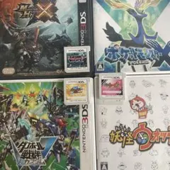 カ*ル様 3DSソフトまとめ売り　計７本　ポケモン、ダンボール戦機、妖怪ウォッチ