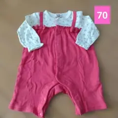 ロンパース　さくらんぼ柄　ベビー服
