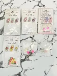 ネイルパーツセット カラフルデザイン