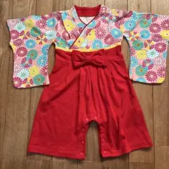 花柄着物スタイル ベビー服 80センチ