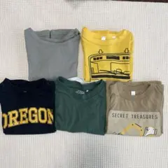 保育園着 長袖Tシャツセット 5枚まとめ売り 男の子