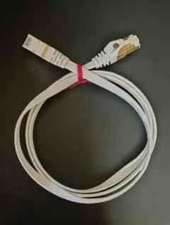 LANケーブル 1m カテゴリ7 フラットタイプ ホワイト