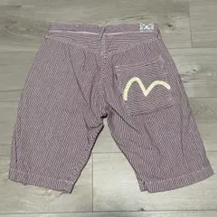 サイズS 白刺繍 パリ 白カモメ ハーフ ショート エヴィス エビス