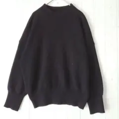 アーバンリサーチ ボトルネック KNIT プルオーバー ニット 黒 M