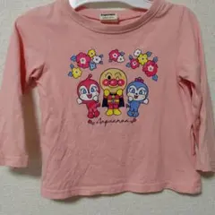 新品 アンパンマン 長袖 Tシャツ ピンク 90cm