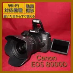 旅行も運動会もこれ1本！Canon EOS 8000D スマホ転送OK バッグ付