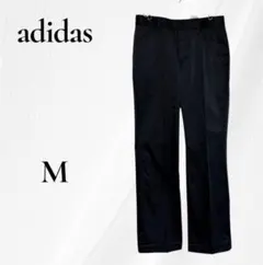 adidas レディースM 黒 ストレートパンツ
