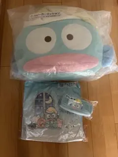 ハンギョドン一番くじ①スピーカークッション⑦ペンケース⑩クッション