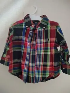 Ralph Lauren チェック柄 長袖シャツ 2T 95