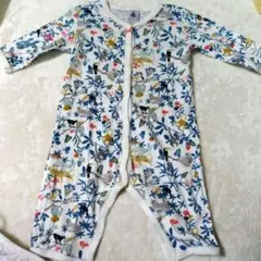 PETIT BATEAU ロンパース アニマル柄　6М　67　女の子　男の子のサムネイル