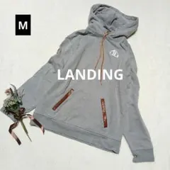 1902★ランディング パーカープルオーバー【Ｍ】グレー アウトドア スノボのサムネイル