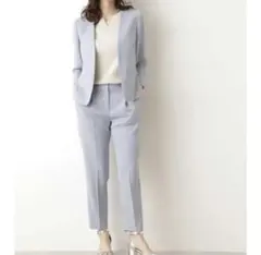 ナチュラルビューティーベーシック ノーカラーセットアップ　ネイビー