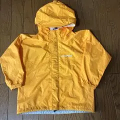 mont-bell フード付きジャケット 黄色オレンジ色　110