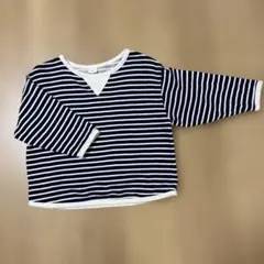 韓国子供服　BONITO ボーダー トレーナー Mサイズ