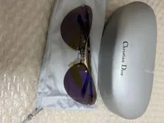 ChristianDior サングラス ラインストーン ロゴ y2k リムレス - メルカリ
