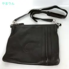 GUCCI グッチ レザー ショルダーバッグ ブラック メンズ ヴィンテージ