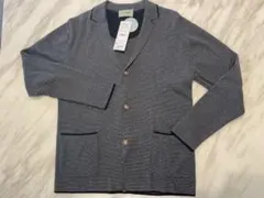 新品未使用品　クロコダイル　ニットカーディガン M