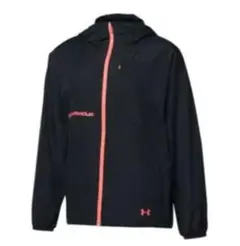 アンダーアーマー　 ウィンドブレーカー ブラック/オレンジ　レディスL