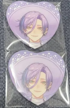 にじさんじ ジューンブライド 榊ネス ハート型缶バッジ 2点 缶バッジ