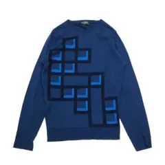 JOHN SMEDLEY 幾何学 模様 ニット セーター トップス ウール 長袖のサムネイル
