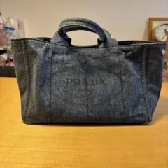 PRADA デニムトートバッグ キャンバス