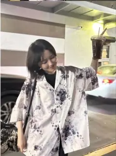 【完売商品‼️】櫻坂46 的野美青着用unrelaxing 総柄シャツ