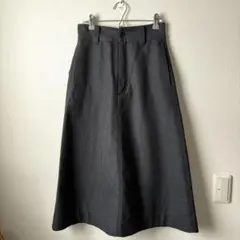 MHL. ウールコットンAラインスカート サイズ0