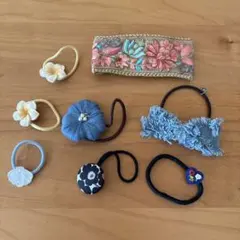 ヘアクリップ&ヘアゴム8個セット